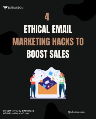 Email marketing is still very effective, now more than ever. Here are 4 ethical email marketing hacks🤓📜

#elitewebco #emailmarketing #email #hacks #emailmarketingtips #emailmarketingstrategy #emailsoftware  #hostingcompany #buildyourwebsitetoday