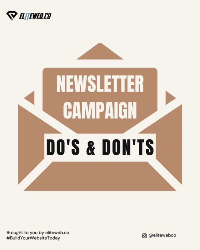 Having a properly structured newsletter goes a long way and can increase your revenue from sales or keep your readers updated on your latest products. The dos and don'ts of using a newsletter. ✉️💻
#elitewebco #newsletter #emailmarketing #marketing #website #hosting company #fasthosting #email #buildyourwebsitetoday