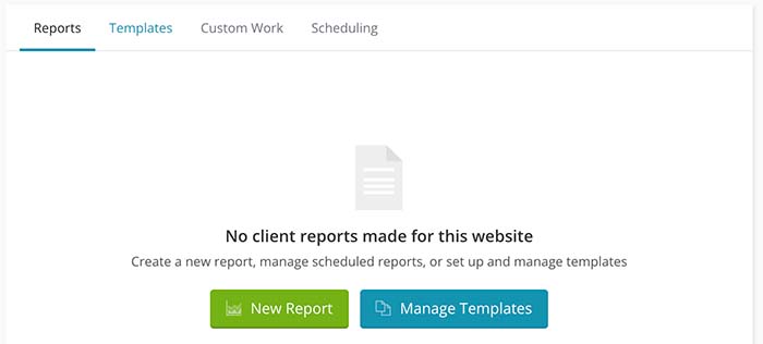 ManageWP client report