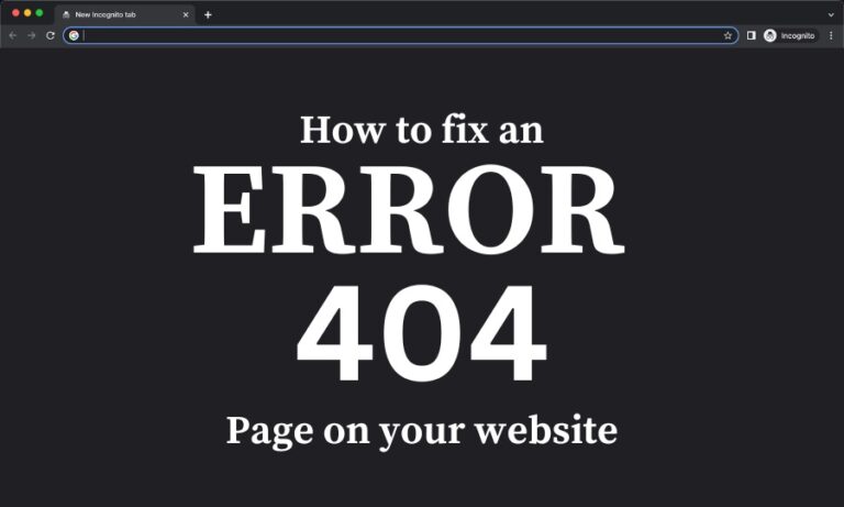 Error 404 pages featured images
