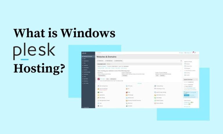 What is windows plesk hosting