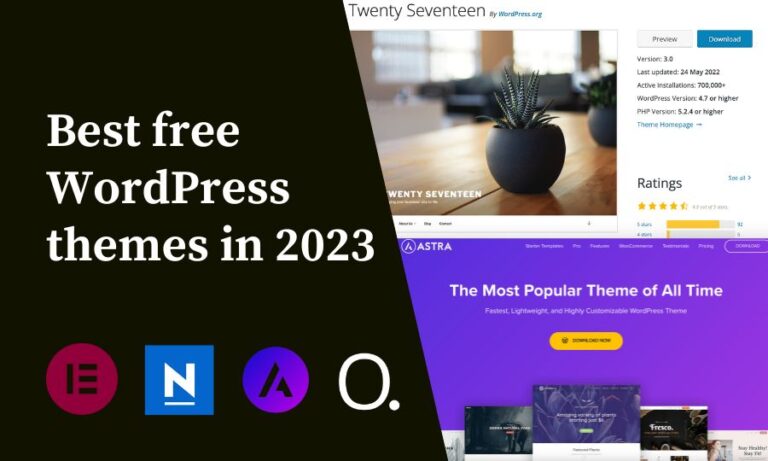 Best free WordPress themes in 2023
