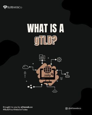 What are gTLDs or Generic Top-Level Domains? 🤔 Find out more. 
Browse; MENU - DOMAINS - BROWSE DOMAINS 🧑‍💻
Get your domain with Elite, ⚡ the superfast hosting company.
.
.
#elitewebco #domainextensions #domains #hostingcompany #superfasthosting #buildyourwebsitetoday