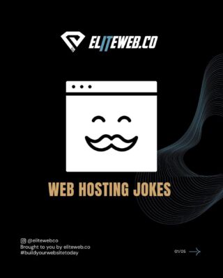 🌟 Need a Thursday Pick-Me-Up? 😄 Let's Share Some Web Hosting Jokes! 🎉
When life gets you down, a joke might just help put a smile on your face. Here are some web hosting jokes to brighten your day! 😂🌐
#elitewebco #hosting #web #webhosting #joke #website #fasthosting #buildyourwebsitetoday