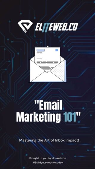 💌 Email marketing remains a potent force in the modern landscape! Discover the essential 101 guide to conquer this dynamic strategy. 🚀📧
#elitewebco #eliteweb #website #email #marketing #hosting #webhosting #fasthosting #onlineshop #buildyourwebsitetoday