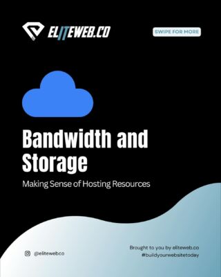 📦🚀 Curious about Storage and Bandwidth? Swipe right ➡️ to unearth the secrets behind these vital website components. 🔍💡

#elitewebco #storage #bandwidth #hosting #website #webbuilding #hostingcompany #buildyourwebsitetoday